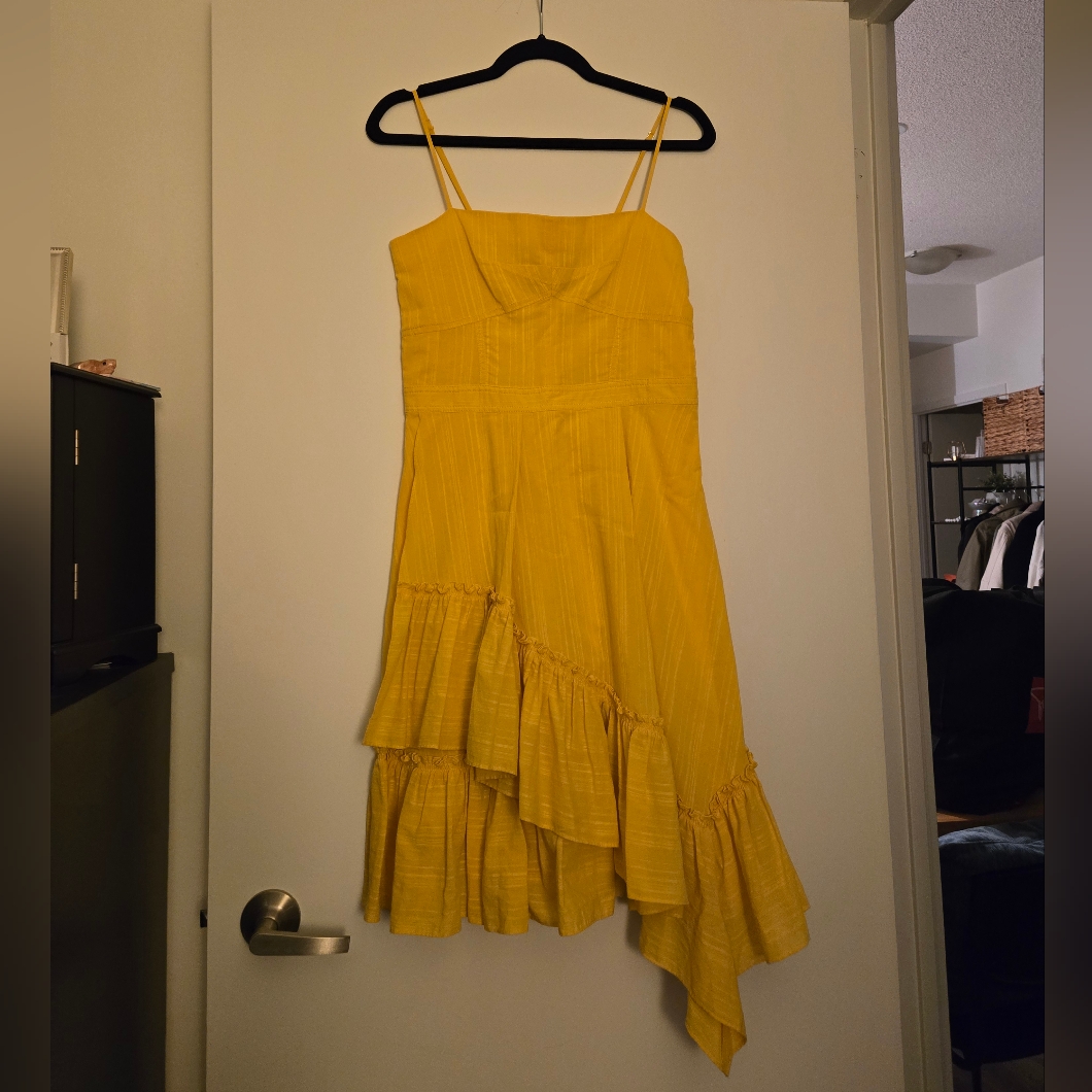 Derek Lam 10 Crosby Yellow Mini Sundress